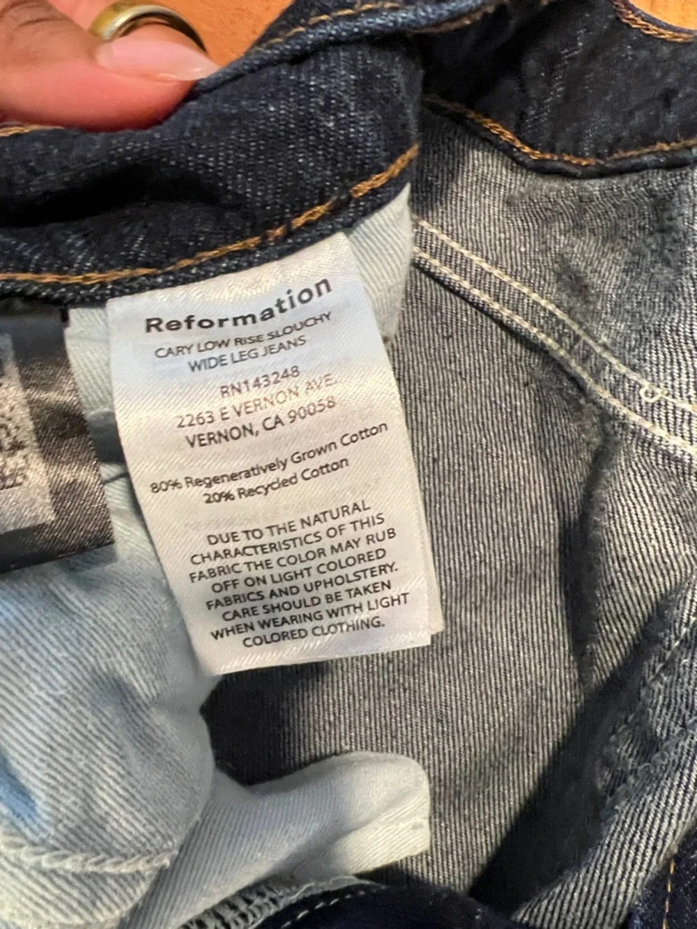 Reformation Cary Low Rise slouchy jeans (slightly altered) - Picture 5 of 11